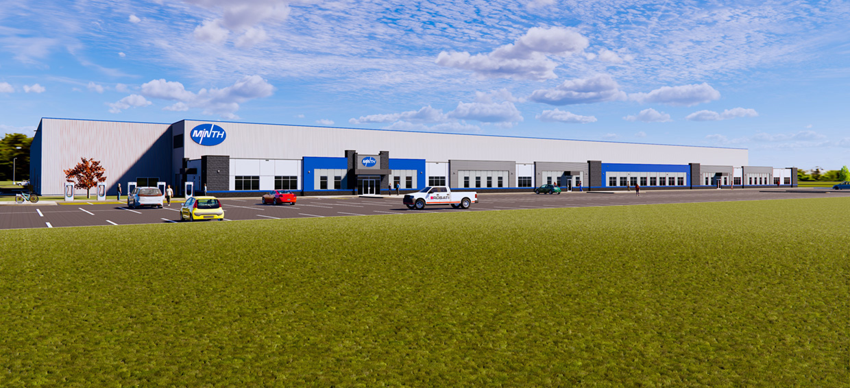 Rendering of Minth Group’s new manufacturing facility in Windsor, Ontario