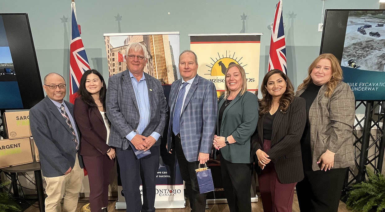 Sunrise Farms Announcement with Stephen Chiang Jane Wang Jase Vanover Heather Potter Priyanka Vaidyanath Karolina Szymczyk